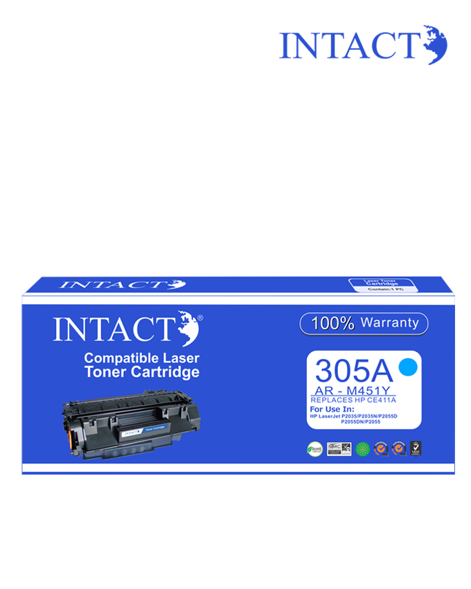 Intact Compatible with HP 305A (AR-M451C) Cyan